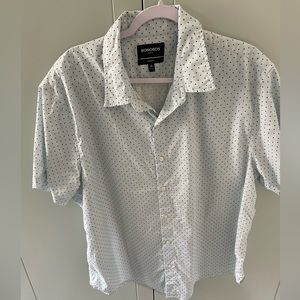 mens BONOBOS stretch riviera short sleeve shirt